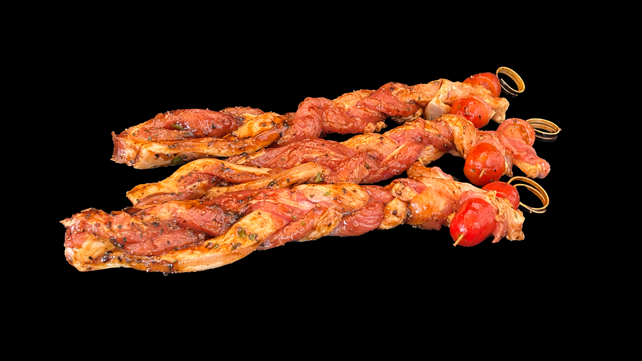 Grillzopf vom Schweinebauch